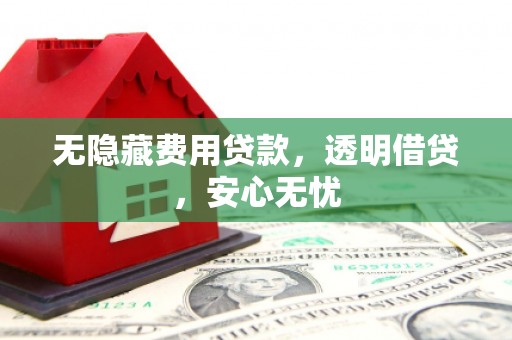 焦作无隐藏费用贷款，透明借贷，安心无忧