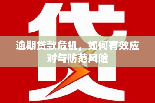 焦作逾期贷款危机，如何有效应对与防范风险