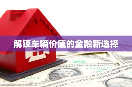 焦作解锁车辆价值的金融新选择
