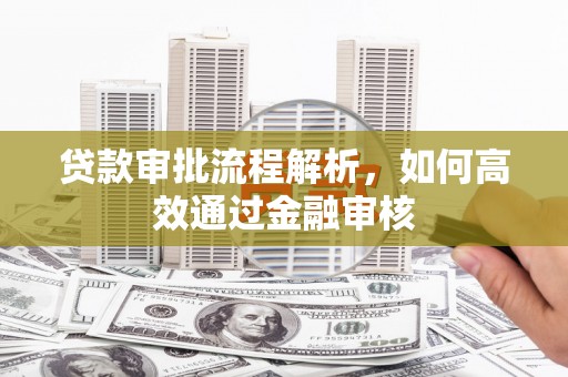 焦作贷款审批流程解析，如何高效通过金融审核