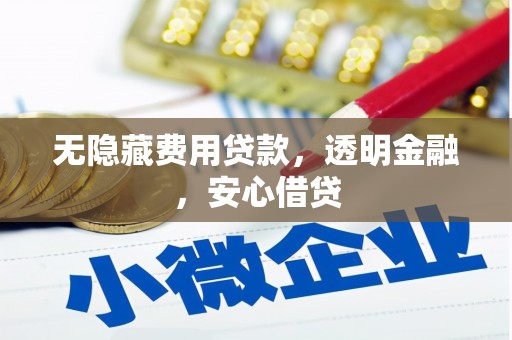 焦作无隐藏费用贷款，透明金融，安心借贷