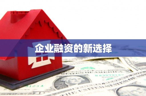 焦作企业融资的新选择
