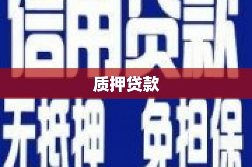 焦作质押贷款