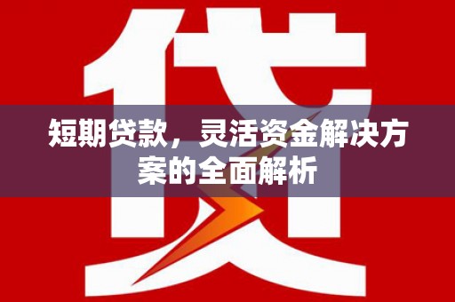 焦作短期贷款，灵活资金解决方案的全面解析