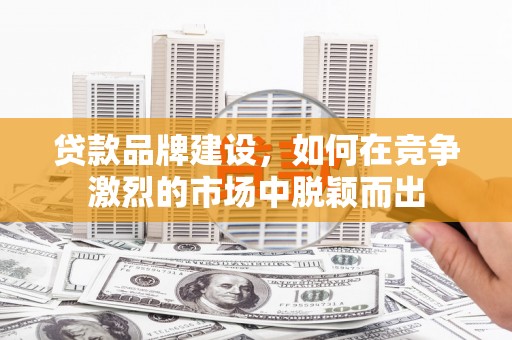 焦作贷款品牌建设，如何在竞争激烈的市场中脱颖而出