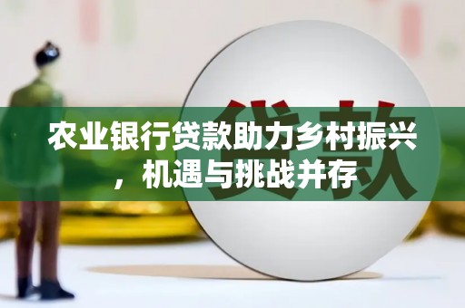 焦作农业银行贷款助力乡村振兴，机遇与挑战并存