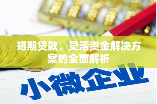 焦作短期贷款，灵活资金解决方案的全面解析