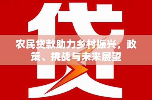 焦作农民贷款助力乡村振兴，政策、挑战与未来展望